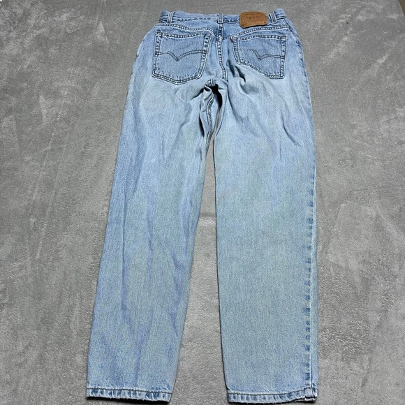 Vintage Levis 550 Jeans Womens Size 12 Mis M Blue Denim Relaxed Tapered Made USA - Picture 8 of 9